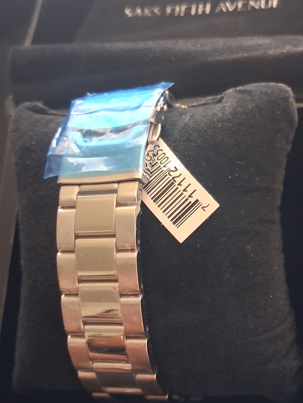 Saks Fifth Avenue Stainless Steel Automatic Watch - Black Dial. NEW - Picture 8 of 15